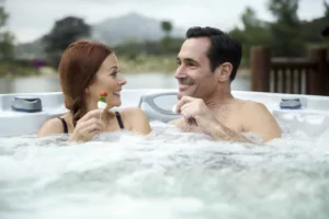 Couple Enjoying Their Time In A Sundance Spa