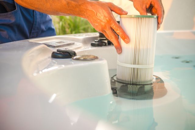 Weekly Hot Tub Maintenance Cleaning Filters